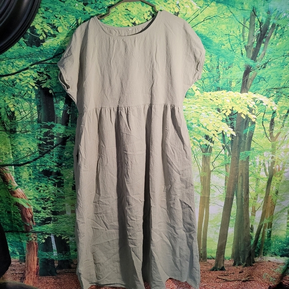 (3403-5) No Name Tag, Women's Green Dress , Slip on, Size XXL, - Picture 9 of 12